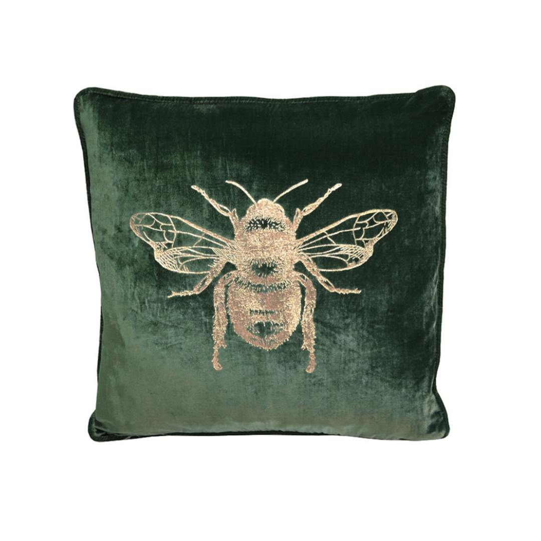 Velvet Bee Cushion image 0